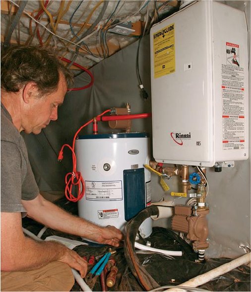  a small tank to a tankless hot water heater can be a smart thing to do.